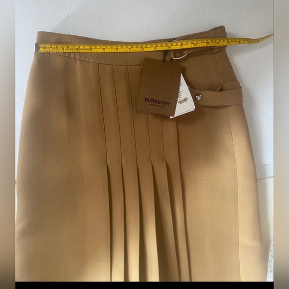 Burberry Wool & Silk Pleated Skirt - Picture 12 of 12